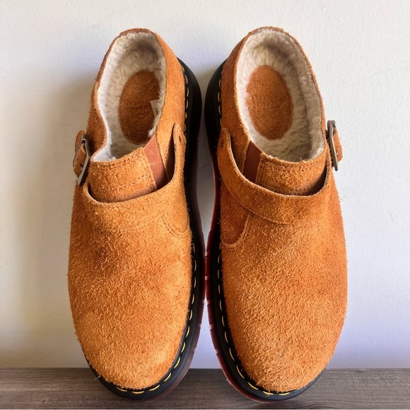 Dr. Martens NEW Unisex ISHAM Faux Shearling Lined Suede Mule Size 11 / 12 #B1904 - Picture 9 of 11